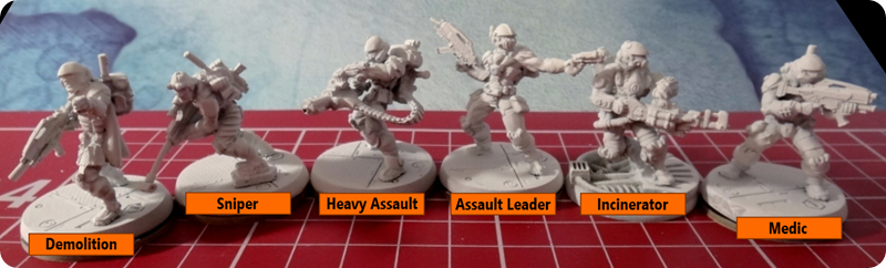 "Noch unbemalte CCC Starter Set Miniaturen